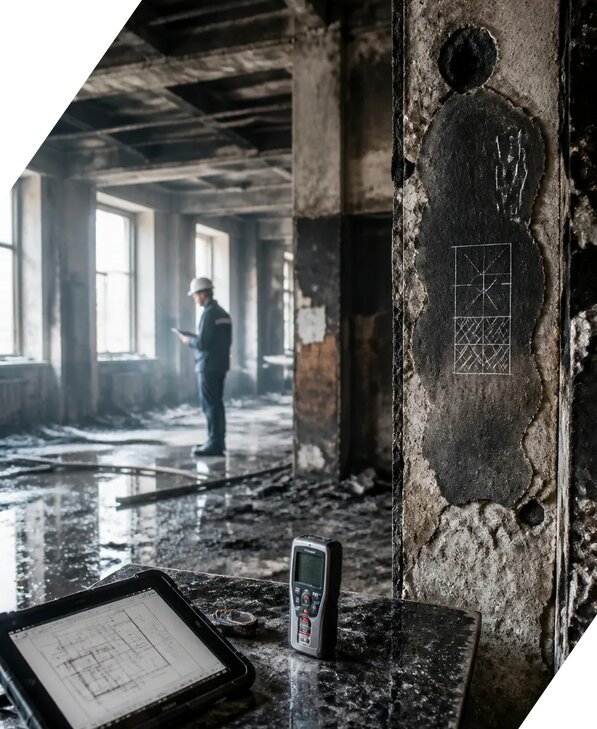 Обследование зданий после пожара в Старом Осколе от 15176 р. | ЭкспертизаРоссия